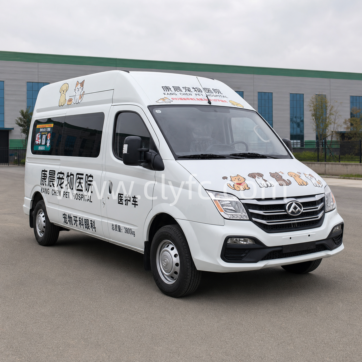 宠物美容服务车 专用汽车 车型结构图解